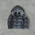Black burberry puffer jacket